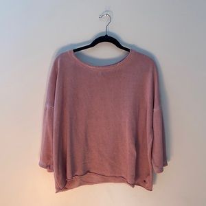 american eagle 3/4 sleeve sweater